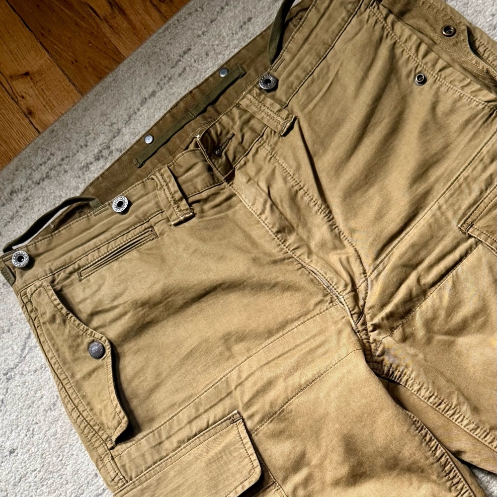 RRL Double RL Tan, utility style. 8 pocket cargo Pants 34/34 - Picture 16 of 16